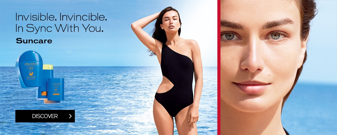 Invisible. Invincible. In Sync With You. Suncare DISCOVER