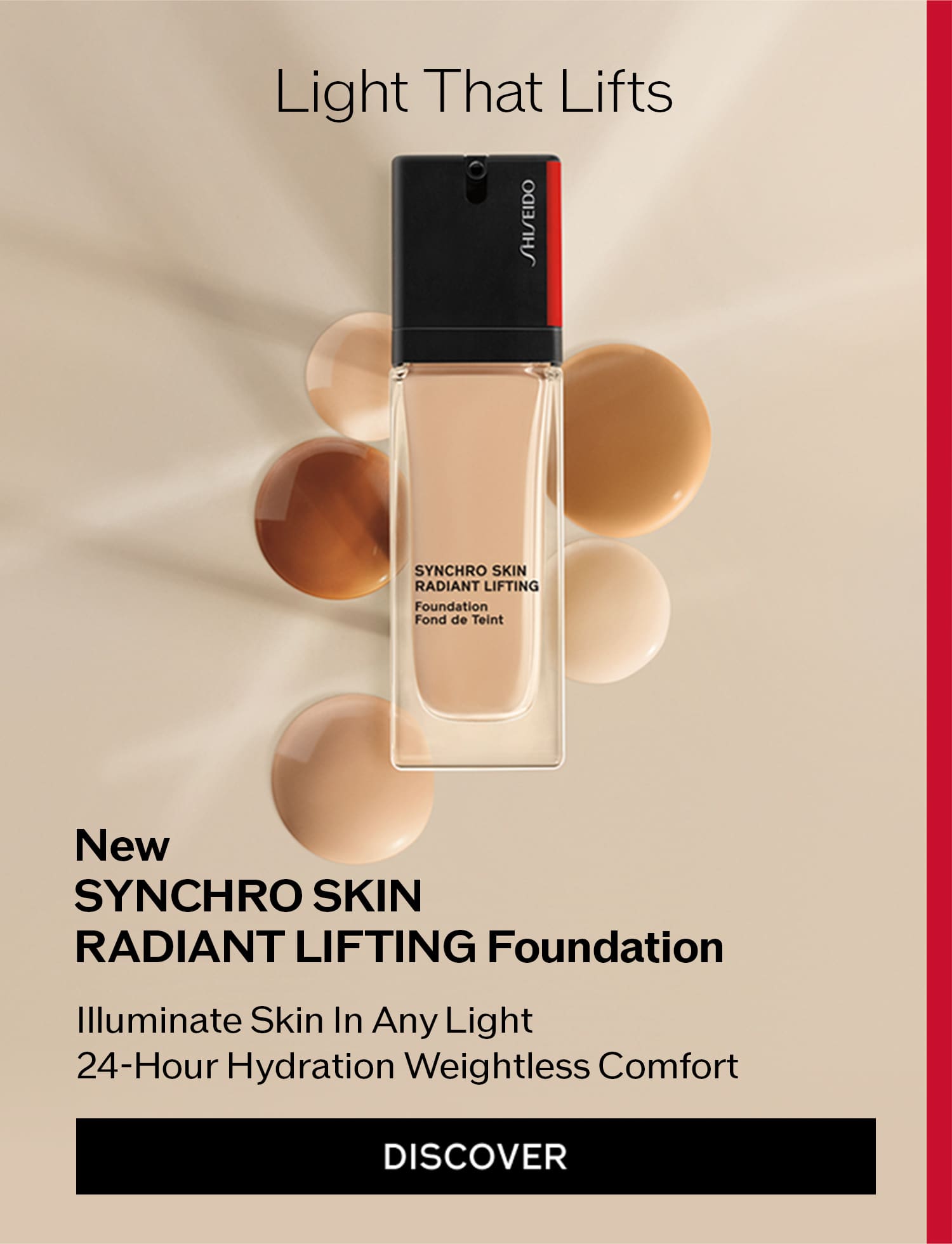 Nâng Săn Nổi Bật Phấn nền dạng lỏng MớI SYNCHRO SKINRADIANT LIFTING Foundation Làn da rạng rỡ ở mọi điều kiện ánh sáng Cấp ẩm suốt 24H Mỏng nhẹ dễ chịu