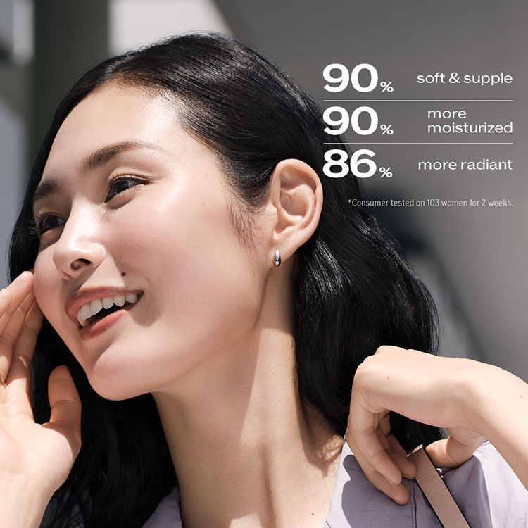 90% soft & supple. 90% more moisturized. 86% more radiant.